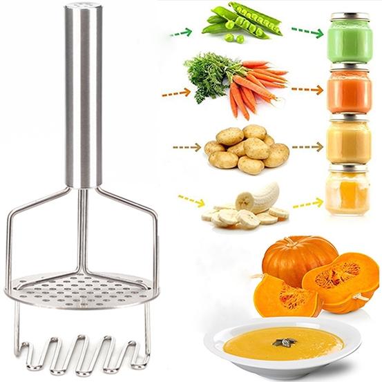 Food Grade Stainless steel Double decker Fast Potato Cassava Fruit Vegetables Pumpkin masher blender