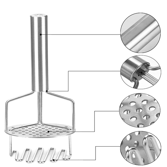 Food Grade Stainless steel Double decker Fast Potato Cassava Fruit Vegetables Pumpkin masher blender