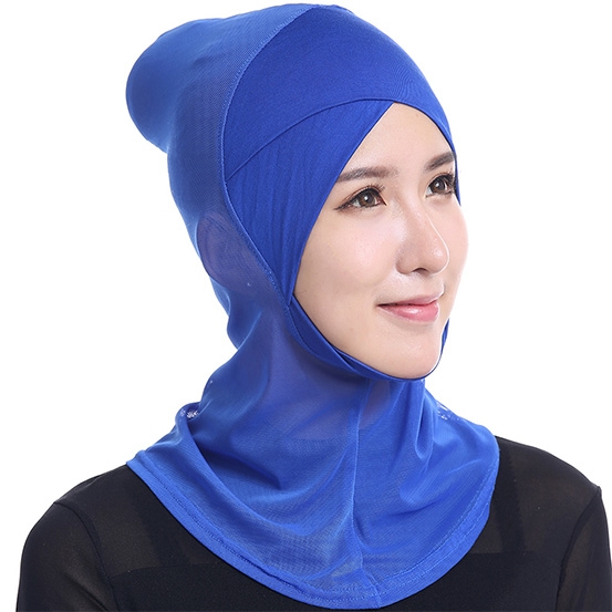 Gauze and Modal Cotton Under Scarf inner Cap Bonnet Hijab Islamic Headwear Neck Chest Cover
