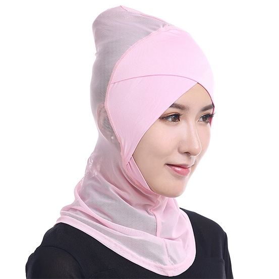 Gauze and Modal Cotton Under Scarf inner Cap Bonnet Hijab Islamic Headwear Neck Chest Cover
