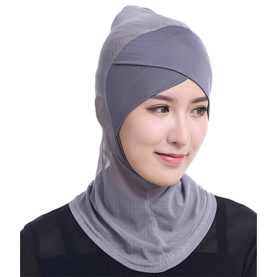 Gauze and Modal Cotton Under Scarf inner Cap Bonnet Hijab Islamic Headwear Neck Chest Cover