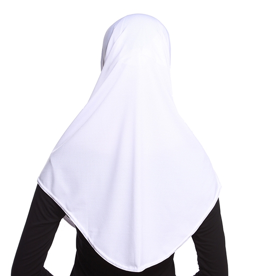 Two-piece Crystal linen full cover Stretch Elastic Adjustable Fashion Islamic Muslim Hijab