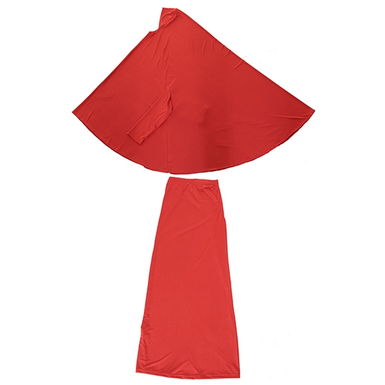 Highly elastic Kids Muslim girl dress Robes Long Bat-Wing Sleeves Straight Skirt Suit clothes Abaya