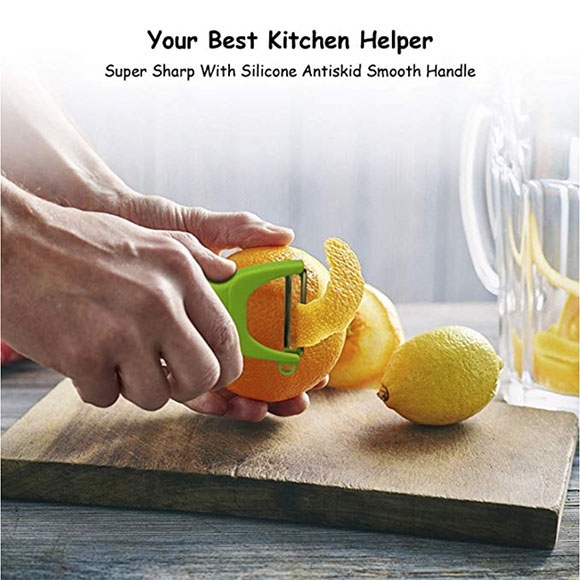 Three –Piece Vegetable Fruit Peeler with Sharp Stainless Steel Blade Kitchen Gadgets Tools