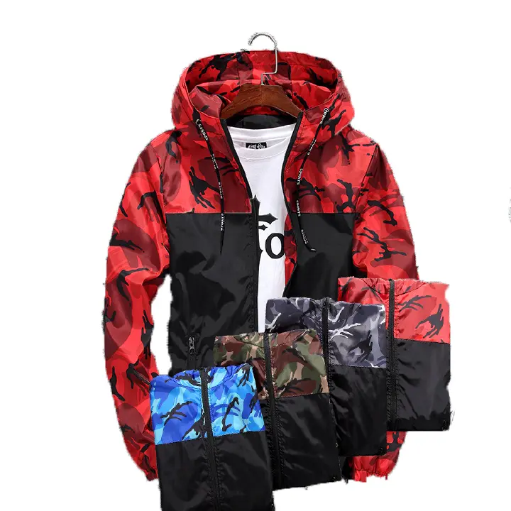 2022men's jacket spring and autumn new men's clothingOutdoor camouflage jacket Slim fit