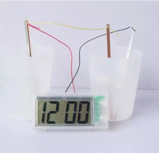 Green power potato power generation digital clock alarm clock creative science and education toys