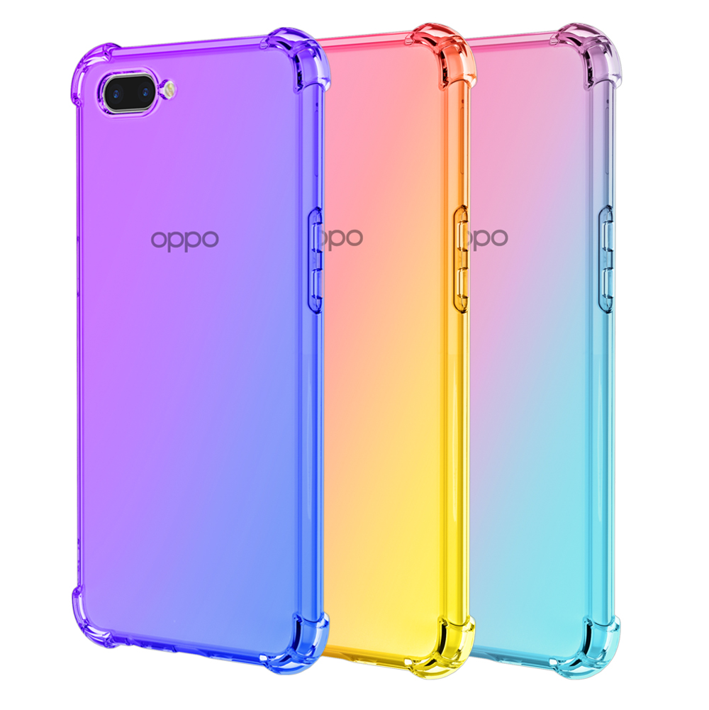 Anti-fall OPPO gradient mobile phone case for OPPO A3S case