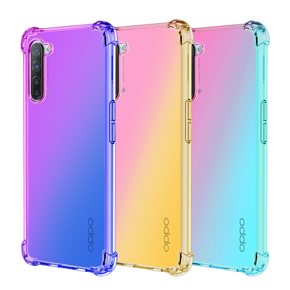 OPPO Reno 3 mobile phone case drop resistant OPPO Reno 3 gradient color mobile phone case