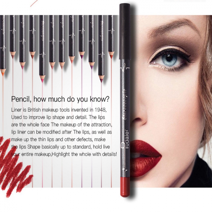 12pcs Makeup Matte Lip Pencil Cosmetic Kit Waterproof Long Lasting Contour Beauty Makeup Tools
