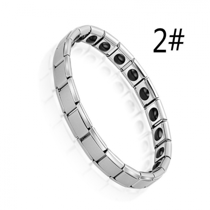 Couple Germanium Titanium Steel Elastic Bracelet Stretch Bracelet For Men&amp;Women Health Power Jewelry