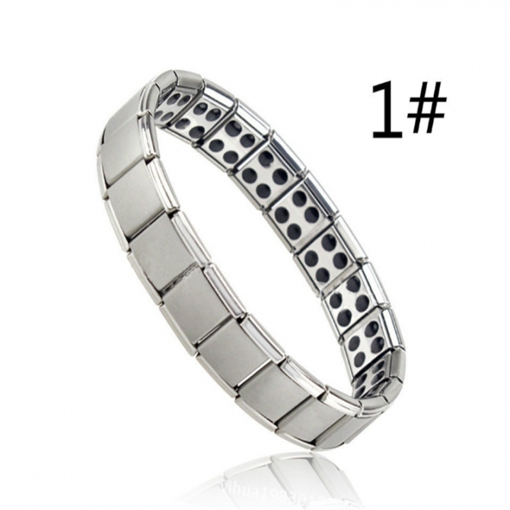 Couple Germanium Titanium Steel Elastic Bracelet Stretch Bracelet For Men&amp;Women Health Power Jewelry