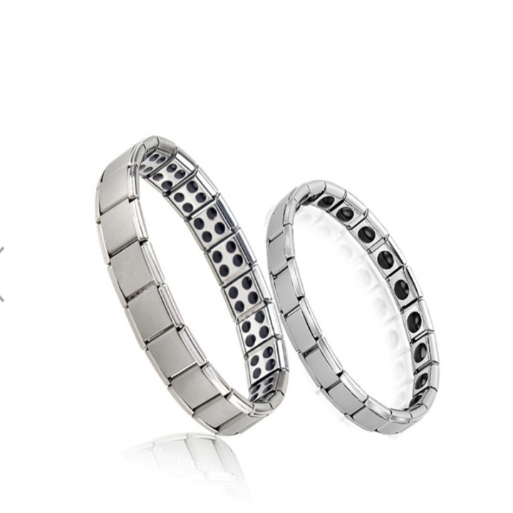 Couple Germanium Titanium Steel Elastic Bracelet Stretch Bracelet For Men&amp;Women Health Power Jewelry