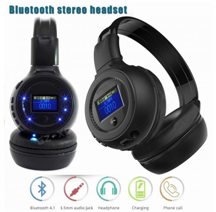 Stereo Bluetooth Wireless Headset/Headphones With Call Mic/Microphone