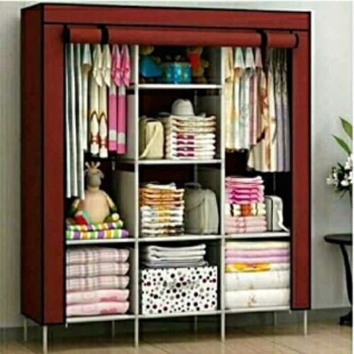 3 Columns Portable Wardrobe  -