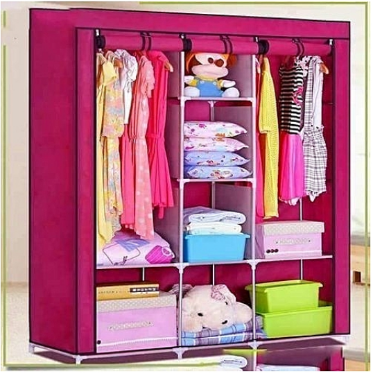 3 Columns Portable Wardrobe  -