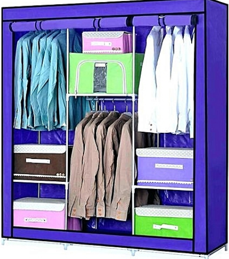 3 Columns Portable Wardrobe  -