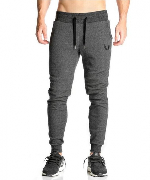 Cotton Men sportswear Pants Casual Elastic  Fitness Workout Pants skinny Sweatpants Trousers Jogger
