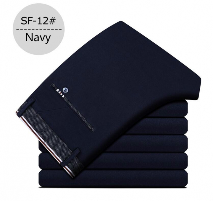 M&amp;J Business Casual Pants Men Formal Fit Full Length Perfume Office Wedding Mens Trousers