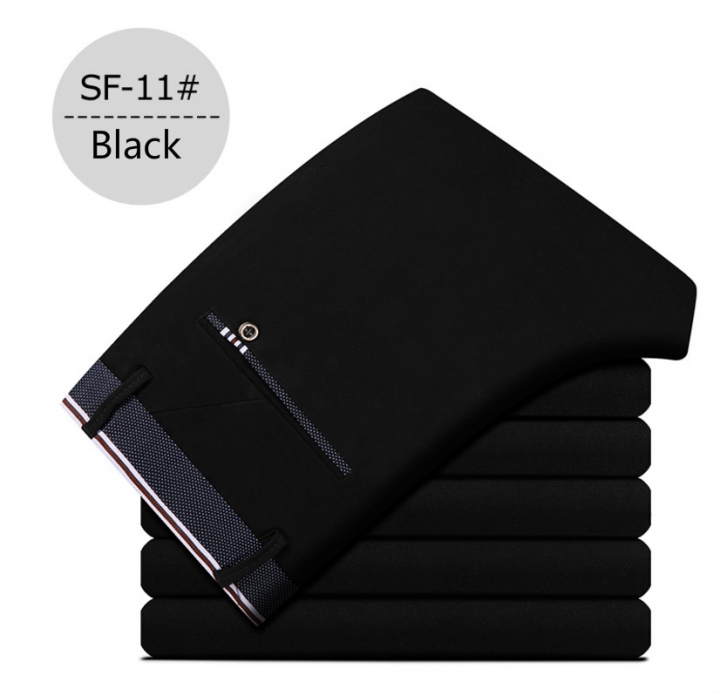 M&amp;J Business Casual Pants Men Formal Fit Full Length Perfume Office Wedding Mens Trousers