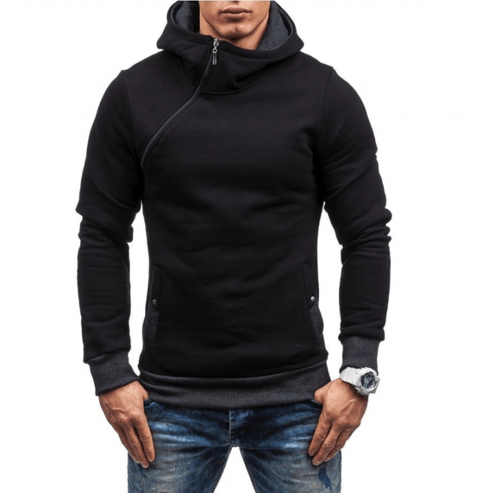 M&amp;J Men Hoodie Sweatshirt  Solid Color Fleece Tracksuit Hombre Hip Hop Male Hooded Sportswear