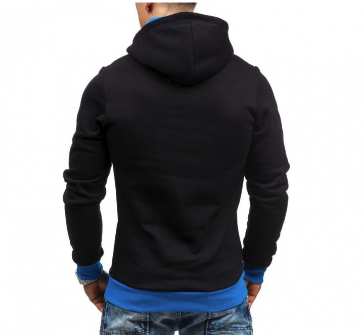 M&amp;J Men Hoodie Sweatshirt  Solid Color Fleece Tracksuit Hombre Hip Hop Male Hooded Sportswear
