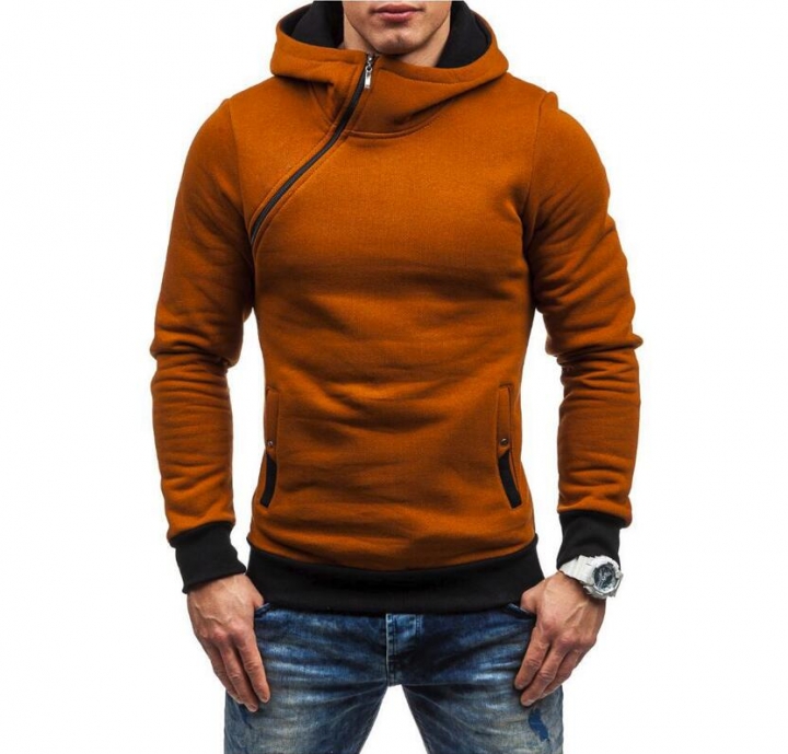 M&amp;J Men Hoodie Sweatshirt  Solid Color Fleece Tracksuit Hombre Hip Hop Male Hooded Sportswear