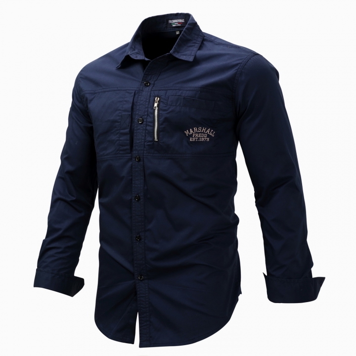 Men Shirt Military Men Long Sleeve Slim fit  Khaki Army Green Shirt High Quality Shirt Men