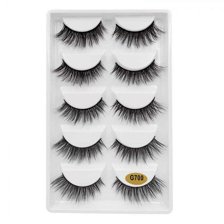3/5 Pairs Natural False Eyelashes Thick Makeup Real 3D Mink Lashes Soft Eyelash Extension view 7