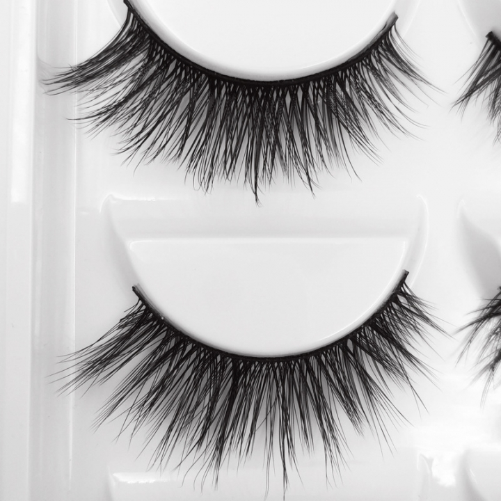 3/5 Pairs Natural False Eyelashes Thick Makeup Real 3D Mink Lashes Soft Eyelash Extension view 8