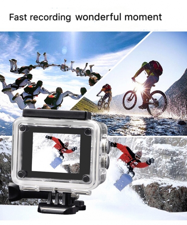 M&J Cameras Outdoor Sports Camera 30M Waterproof Multifunction Mini DV Digital Camera  Photography