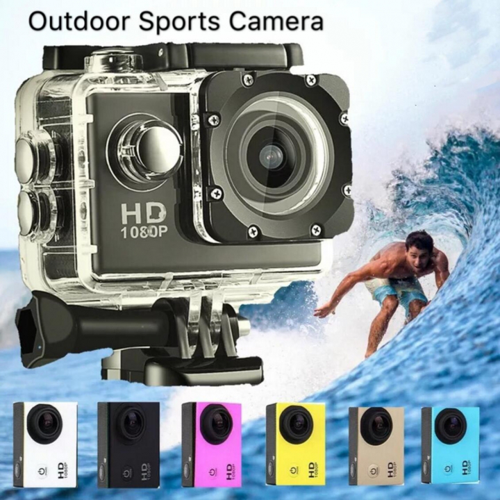 M&J Cameras Outdoor Sports Camera 30M Waterproof Multifunction Mini DV Digital Camera  Photography