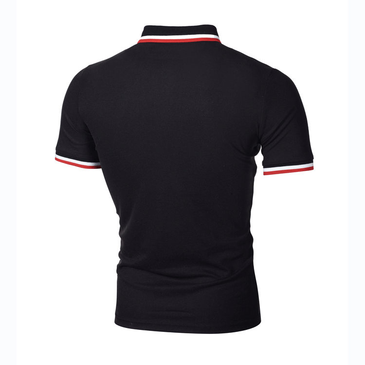 M&amp;J Men Short Sleeve Polos New Top T-shirt Summer Slim Business Office Shirt