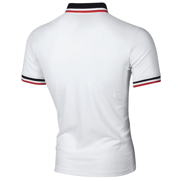 M&amp;J Men Short Sleeve Polos New Top T-shirt Summer Slim Business Office Shirt