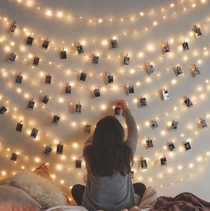 M&amp;J Photo Clip Holder LED String Lights New Year Party Wedding Home Decoration Fairy lights Battery