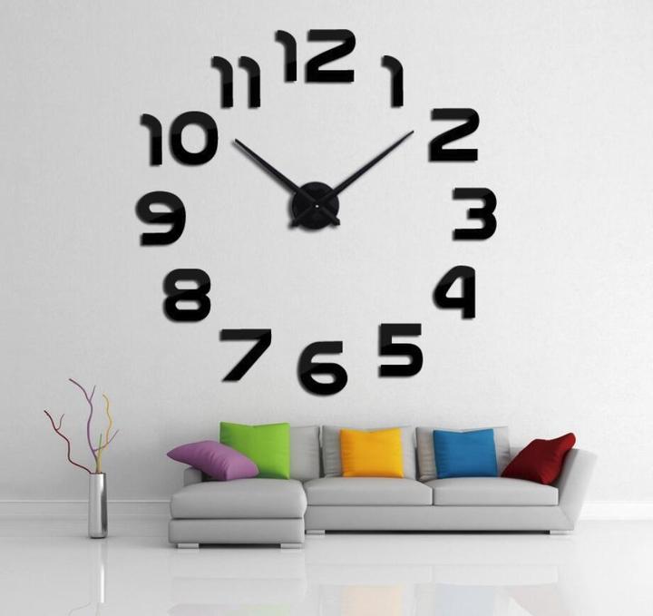 M&amp;J New Clock Watch Wall Clocks Horloge 3D Diy Acrylic Mirror Stickers Home Decoration Living Room