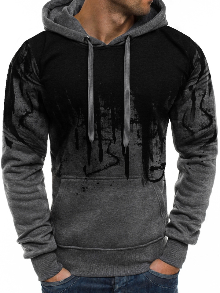 M&amp;J Print Men Hoodies Men Long sleeve Sweatshirts Clothing Fashion Pullovers