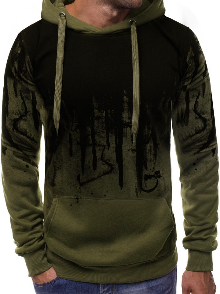 M&amp;J Print Men Hoodies Men Long sleeve Sweatshirts Clothing Fashion Pullovers