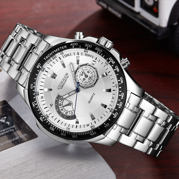 Curren Quartz Watches Vogue Business Military Men's Watches 3ATM waterproof  Watch Gift