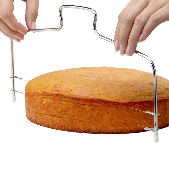M&amp;J Double/Single Line Adjustable Stainless Steel Cake Cut Tools Cake Slicer  Decorating Mold Tool