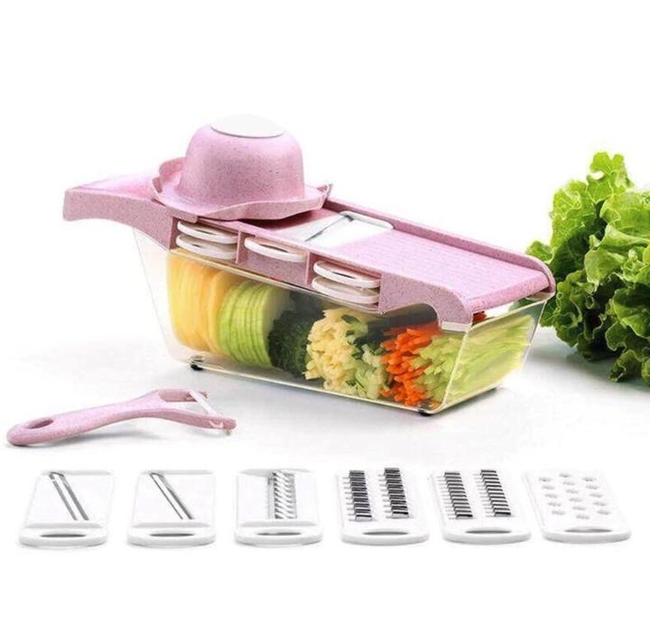 Vegetable Cutter With Steel Blade Slicer Potato Peeler Carrot Cheese Grater Slicer Kitchen Tools