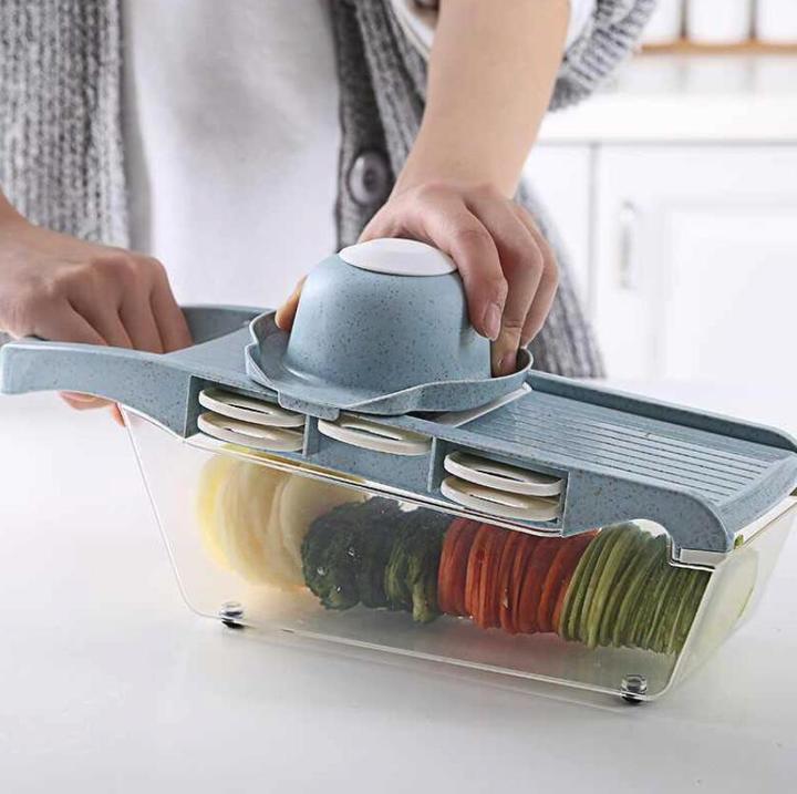 Vegetable Cutter With Steel Blade Slicer Potato Peeler Carrot Cheese Grater Slicer Kitchen Tools
