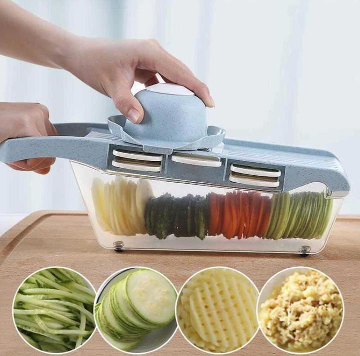 Vegetable Cutter With Steel Blade Slicer Potato Peeler Carrot Cheese Grater Slicer Kitchen Tools
