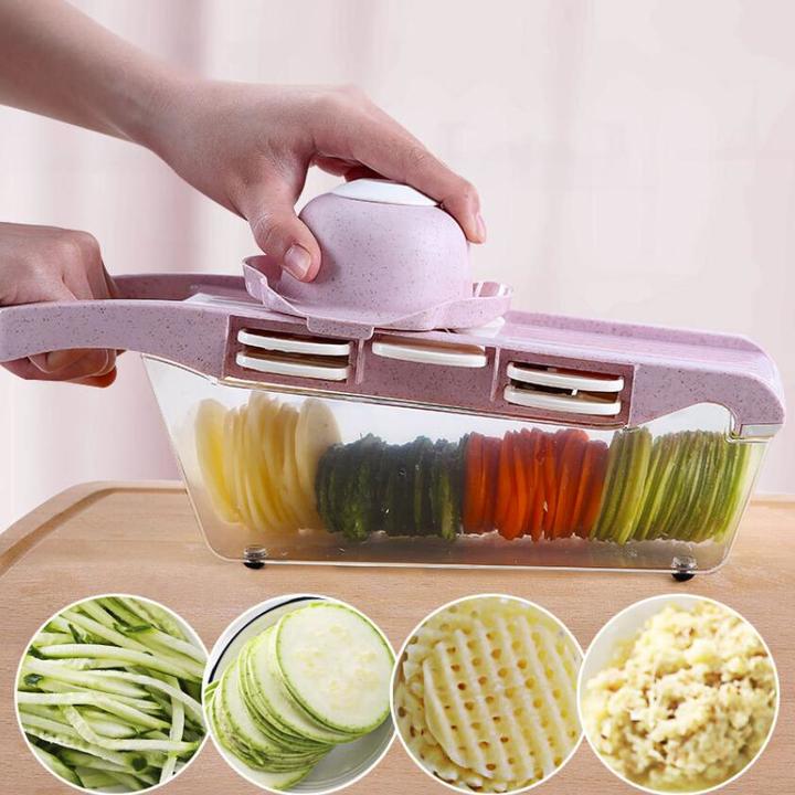 Vegetable Cutter With Steel Blade Slicer Potato Peeler Carrot Cheese Grater Slicer Kitchen Tools
