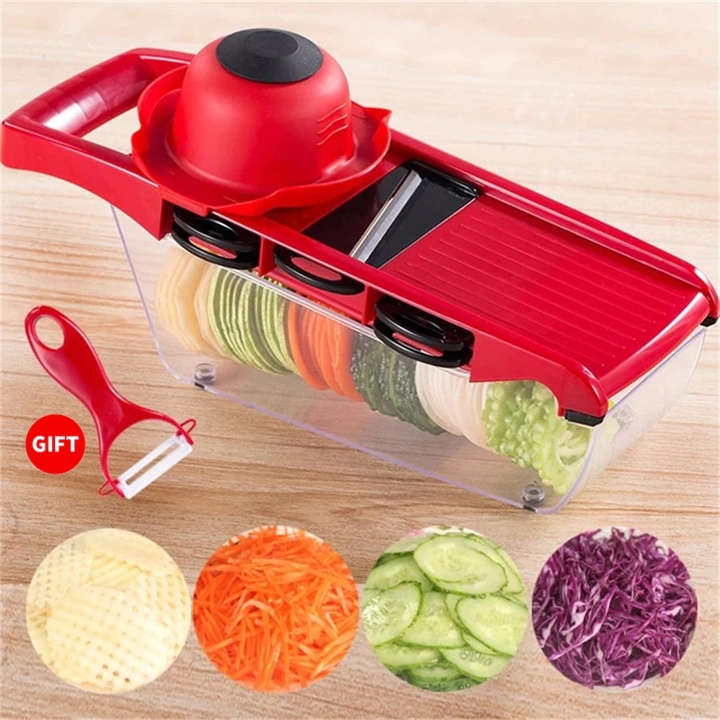 Vegetable Cutter With Steel Blade Slicer Potato Peeler Carrot Cheese Grater Slicer Kitchen Tools