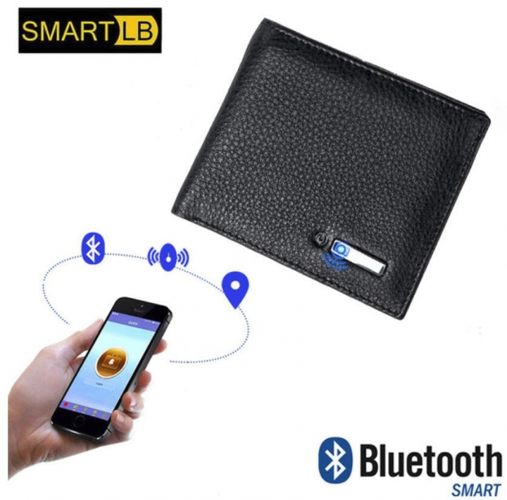 Smart Wallet Men Genuine Leather High Quality Anti Lost Intelligent Bluetooth Purse Valentine Gift