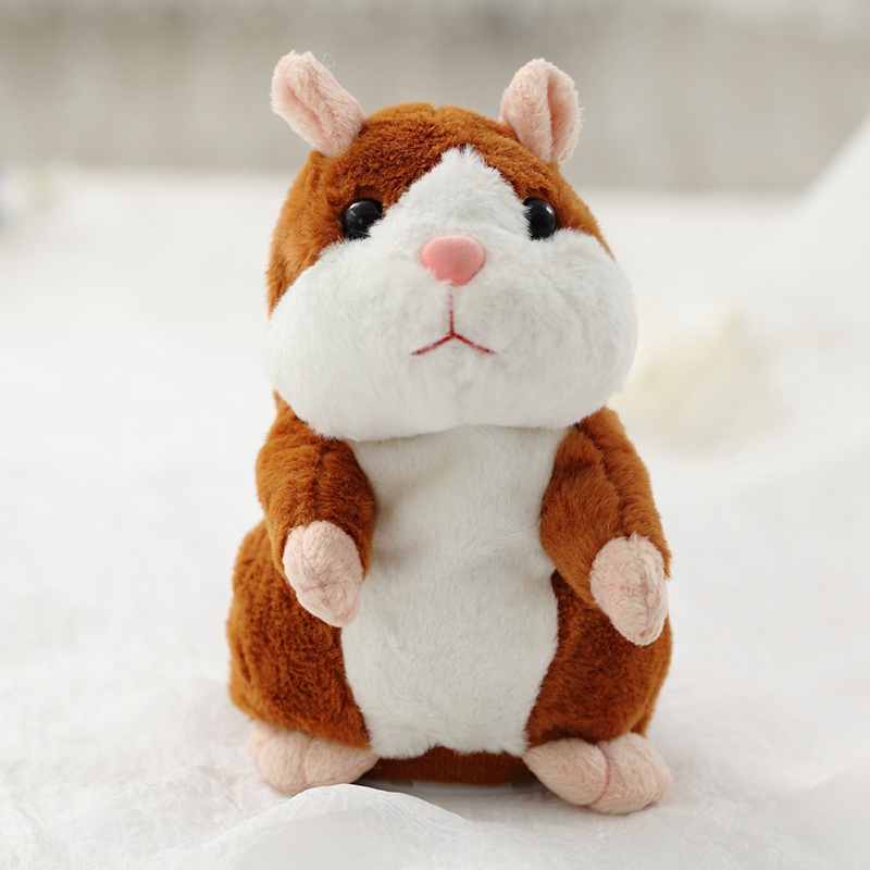 Talking Hamster Plush Toys Electronic Speak Pets Sound Record Repeat Plush Toy Educational Toy