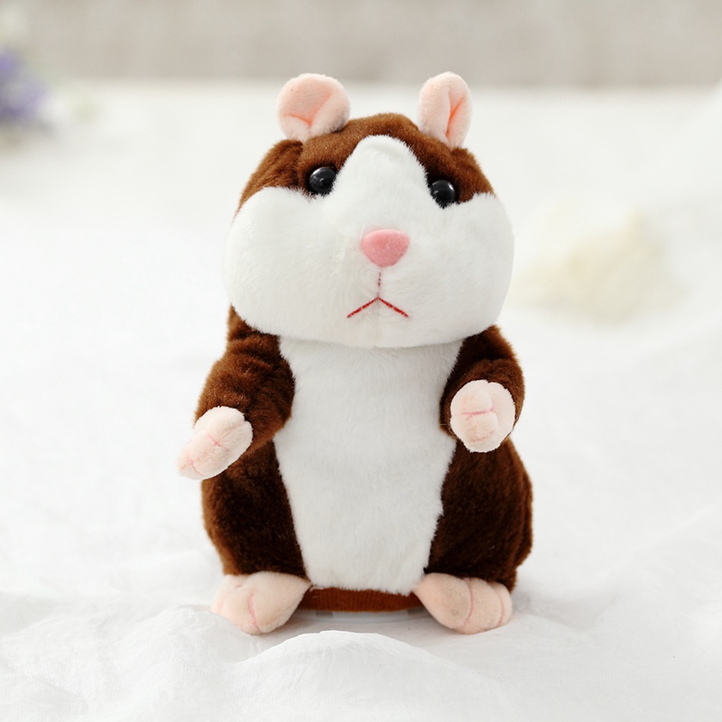 Talking Hamster Plush Toys Electronic Speak Pets Sound Record Repeat Plush Toy Educational Toy