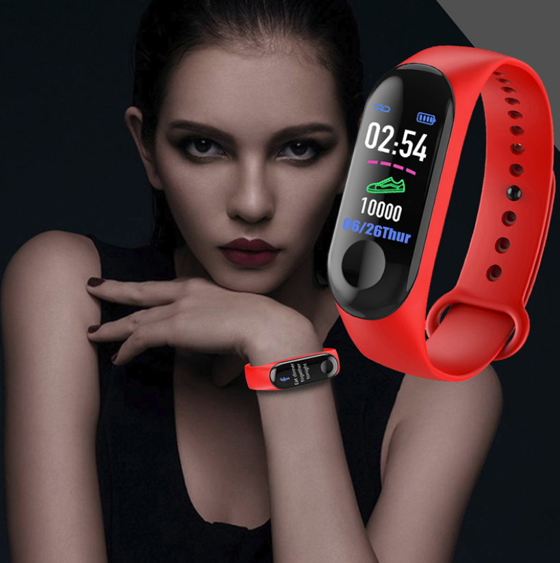 Color Screen Smart Watch Sport Fitness Bracelet Waterproof Blood Pressure Activity Tracker Watches