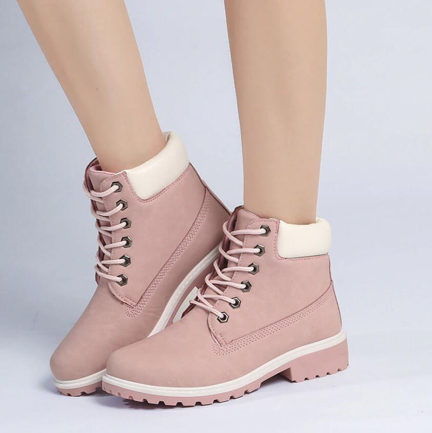 Hot New Shoes Women Flat Heel Boots Fashion Warm Women Boots Brand Women Ankle Boots