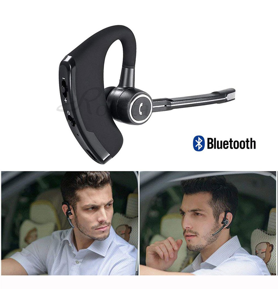 V8S Business Wireless Headset Bluetooth Headphones Handsfree With Microphone Stereo Music For Phones